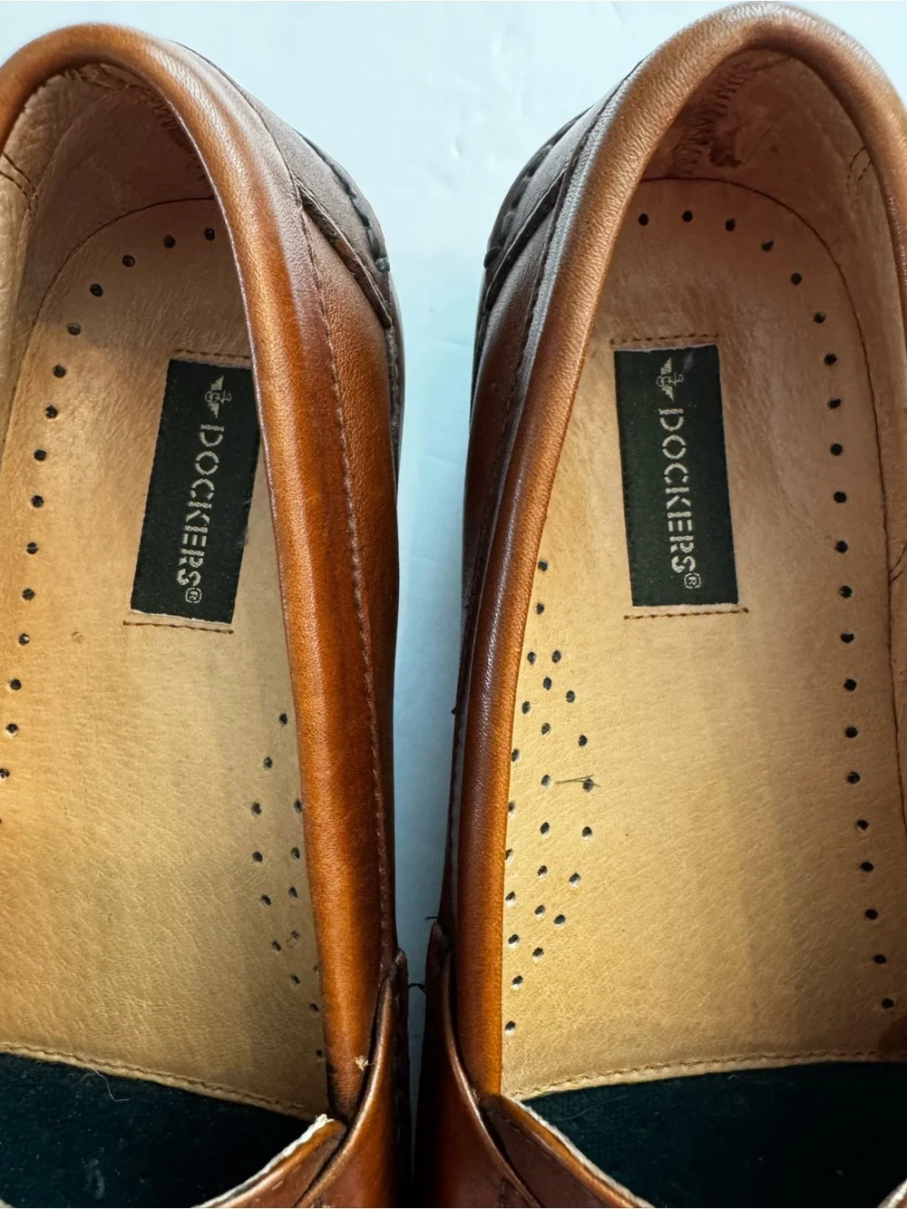 Dockers Men's Brown Leather Penny Loafers